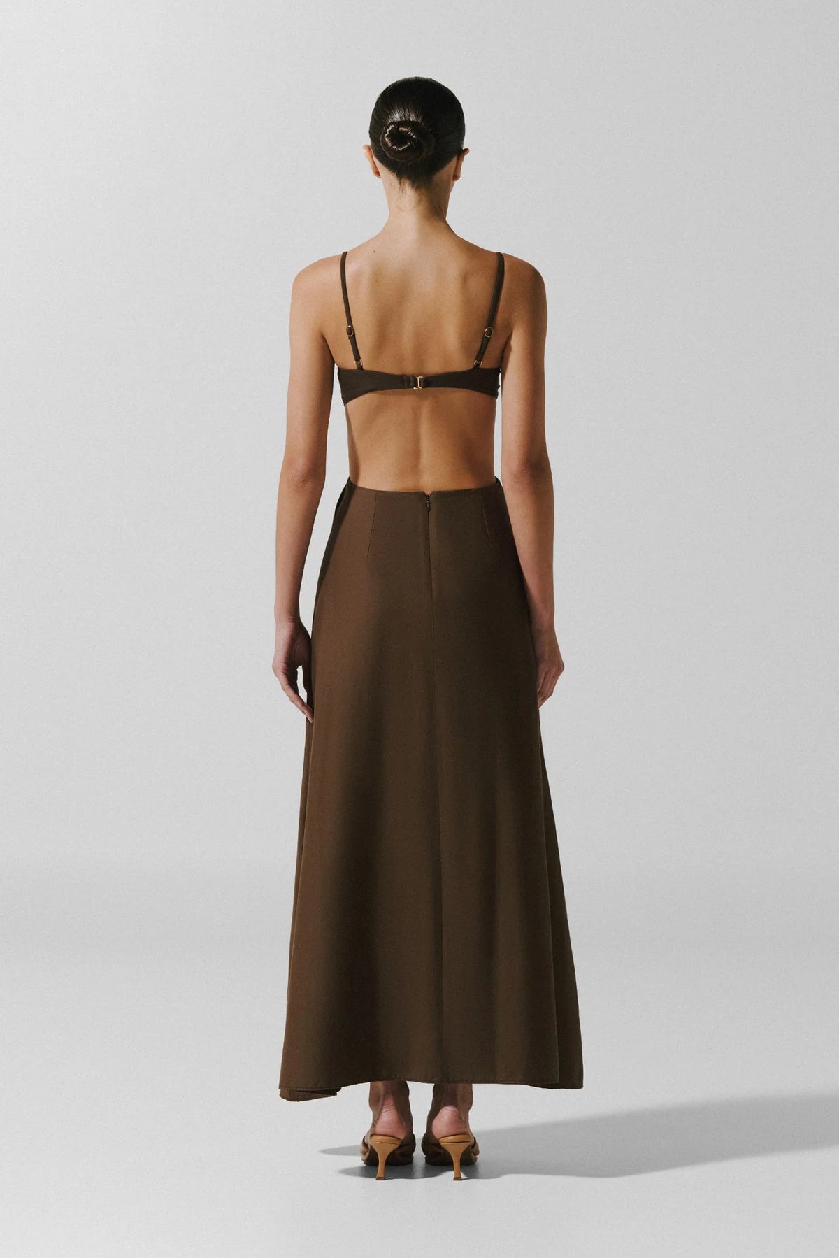 KALINA MAXI DRESS CAFÉ